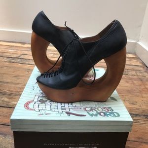 Jeffery Campbell Black Wedge Rockin